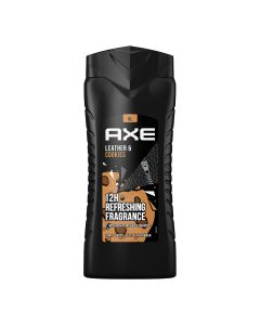 Gel de baño axe 'collision: leather & cookies' 400ml