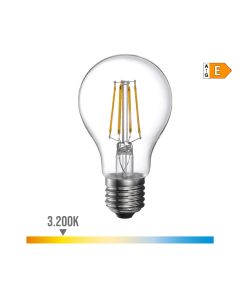 Bombilla standard con filamento de led e27 4w 500lm 3200k luz calida ø6x10,6cm edm