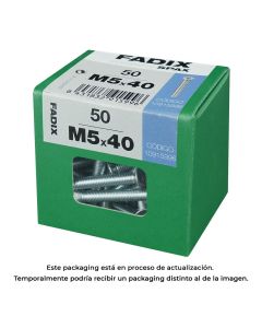 Caja l 50 unid. tornillo metrica cp m 5x40mm fadix