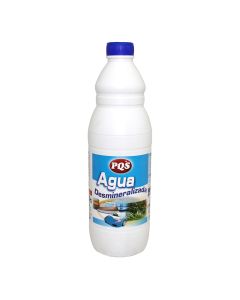 Agua desmineralizada/ destilada botella 1l pqs