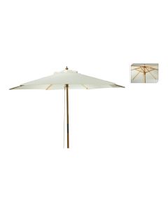 Parasol con mango de madera, diámetro de 250cm