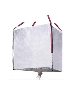 Big bag saco de escombros 90x90x90cm . color blanco aguanta hasta 1000kg densidad 100g/m²