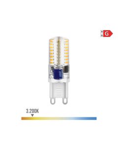 Bombilla g9 silicona led 2,5w 170lm 3200k luz calida ø15x50mm edm