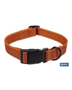 COLLAR PARA PERROS  REFLECTANTE NARANJA 2,5 X 40-55 CM COFAN