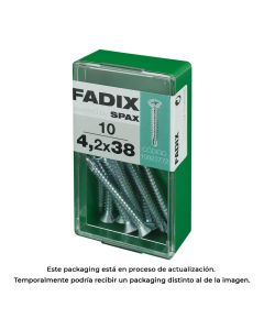 Caja s 10 unid. tornillo rosca chapa cp autot. cinc 4,2x38mm fadix