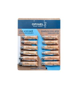 Navaja expositor de 12 unid, 4 und - nº6 + 4 und - nº7 + 4 und - nº8. opinel