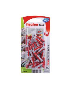 Blister 28 tacos duopower ø6x30mm 534993 fischer