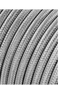 Cable cordón tubular 2x0,75mm plata 25m