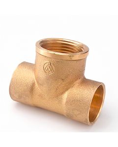 Te hembra 130 1/2" x 15 mm latón