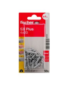 Blister taco fischer plus ø4x20mm k nv 50 unid. 567820