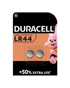 Micro pila boton alkalina duracell lr44 1,5v (blister 2 unid.) ø11,6x5,4mm