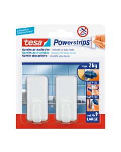 Tesa powerstrips hasta 2kg classic blanco 58010