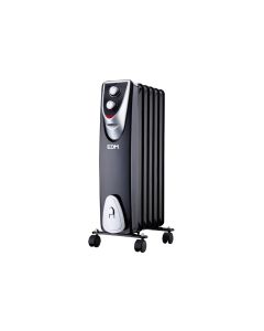 Radiador modelo "black edition" - sin aceite - (6 elementos) - 400/600/1000w - edm