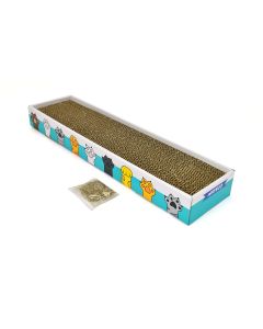 Rascador para gatos con catnip taby cat 48x13x5cm nayeco