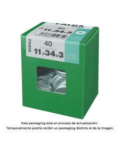 Caja l 40 unid. arandela ancha cinc 11,0x34x3mm fadix