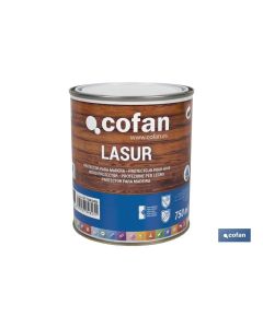 LASUR PROTECTOR AL AGUA PARA MADERA MATE ROBLE 750 ML COFAN