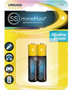 PILA ALKALINA HOMEPLUSS LR03(AAA) BL(2)