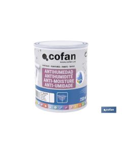 PINTURA ANTIHUMEDAD AL AGUA (750 ML)  BLANCO MATE COFAN