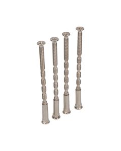 Tornillo pasante multicorte trn02 m4 x 75 mm níquel satinado