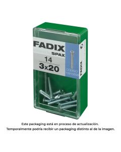 Caja s 14 unid. tornillo metrica cp m 3x20mm fadix