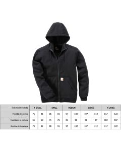 SUDADERA WIND C/CAP+CRE.101759 NGR XS