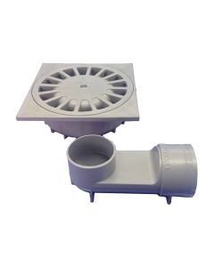 Sumidero pvc sifonico 360º t-88 vh, 105 x 105 x 44 mm / ø40 mm