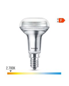 Bombilla reflectora led cla 36d 2,8w r50, 210im e14 2700k. philips