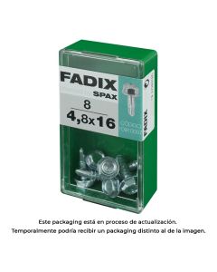 Caja s 8 unid. tornillo rosca chapa hexagonal autot. 4,8x16mm fadix