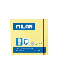 Pack 100 notas adhesivas 76x76mm milan