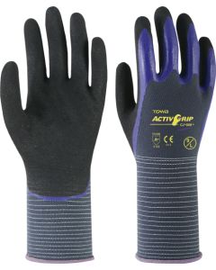 GUANTE NYLON ACTIVGRIP CJ568 T-9 GR/AZ