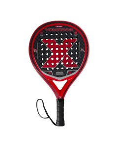 Pala de padel color rojo, 37x26x3,5cm, 360g