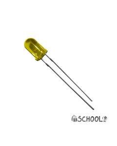 Diodo led color amarillo 5mm (manualidades) 1,9v