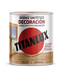 Barniz sintético decoración brillante incoloro 0,750l titanlux m10100034