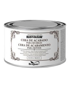 Rust-oleum chalky finish cera para muebles blanca 0,4l 5397503 bruguer