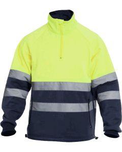 SUDADERA CHILL HV YELLOW/NAVY T-XXL