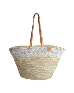 Bolso cala de palma con puntilla y asas