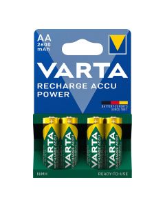 Pila varta recargable accu power aa - lr06 2600ma (blister 4 unid.) ø14,5x50,5mm