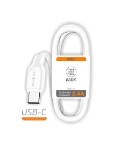 Cable usb-a a usb-c 1 m blanco