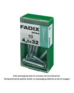 Caja s 10 unid. tornillo rosca chapa cp autot. cinc 4,8x32mm fadix