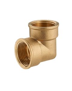 Codo hembra 90 1/2" x 12 mm latón