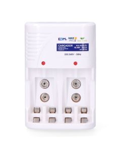 Cargador de pilas para: 4 pilas aa - aaa - 9v 220-240v 50hz (sin pilas)