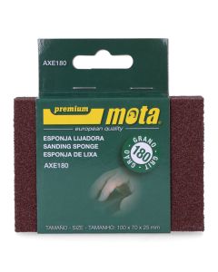 Lija de esponja alumina grano 180 axe180 mota