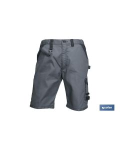 BERMUDAS DE TRABAJO POULSEN 280gmsm GRIS-NEGRO T-64 COFAN