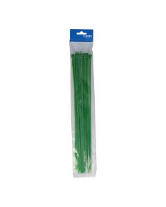 Bridas verdes 380x4,8mm nylon alta calidad (blister 25 unid.) edm