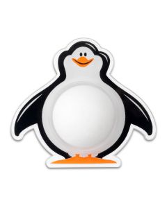 Tope de pared adhesivo pingüino blanco inofix