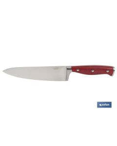 CUCHILLO COCINA HOJA 17cm MODELO AGUACEJO ROJO COFAN