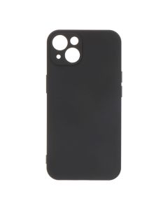 Carcasa negra de plástico soft touch para iphone 13