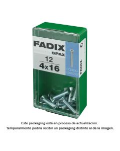 Caja s 12 unid. tornillo metrica cp m 4x16mm fadix