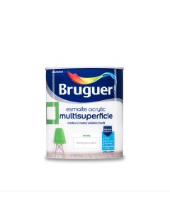 Esmalte acrylic multisuperficie mate blanco permanente 0,750l 5069889 bruguer