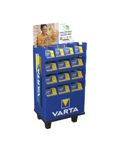 Expositor promocional de pilas longlife power 8+4 con 133 packs (52 packs aaa y 81 packs aa)